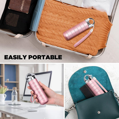Tablettenbox 7 Tage – Wasserdichte Pillendose aus Aluminium Rosa