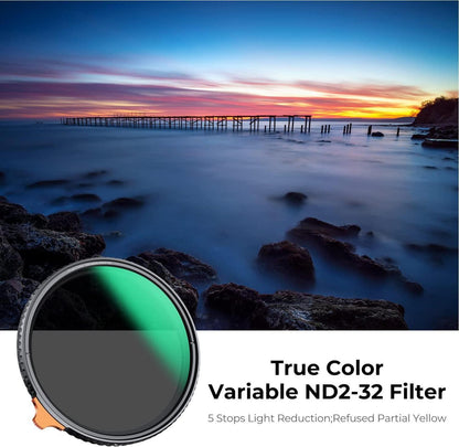 ND Filter 77mm Variabeler Graufilter ND2-32 für Videografie