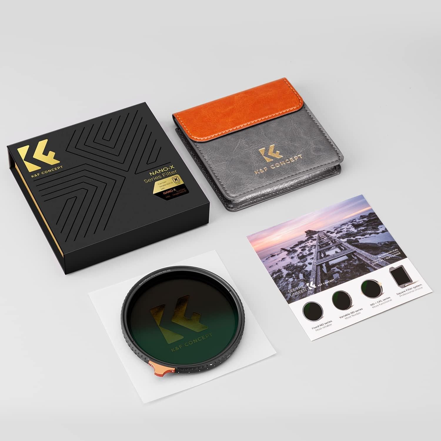 67mm K&F Concept Variabler ND Filter ND2-32 Graufilter Neutral Graufilter