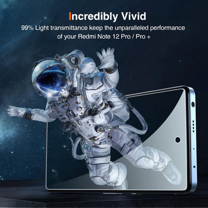 Panzer Schutz Glas Redmi Note 12 Pro Schutzfolie 9H Displayschutz 3+3 Stück