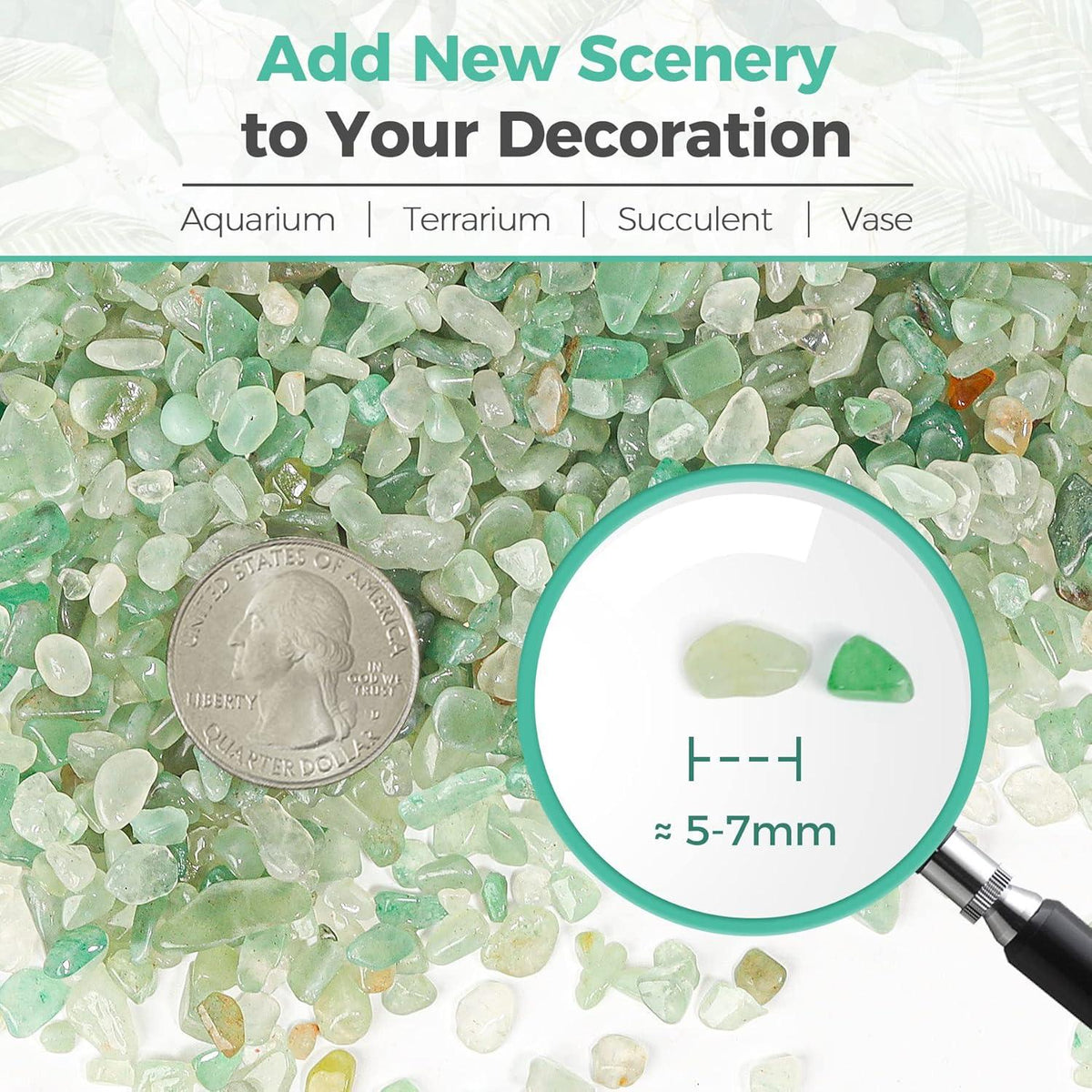 Aquarium Kies Steine für Deko Sand Sukkulenten Terrarium 450g
