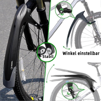 Bike Fender Set Adjustable MTB Mud Guard Thicken Widen Universal