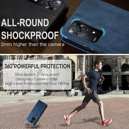 CaseMe Xiaomi Redmi Note 11 Pro/12 Pro 5G/4G Lederhülle Blau