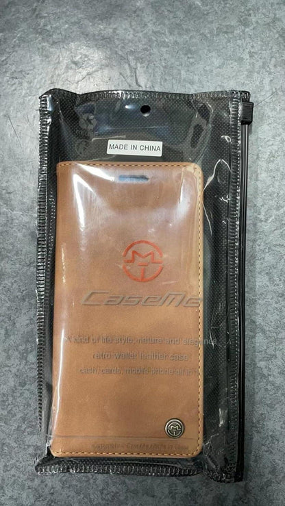 Samsung Galaxy S20 Hülle - Premium Leder Flip Case mit Standfunktion - Braun