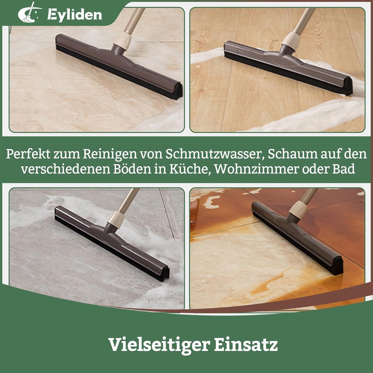 Wasserschieber Bodenabzieher 45cm Teleskopstiel