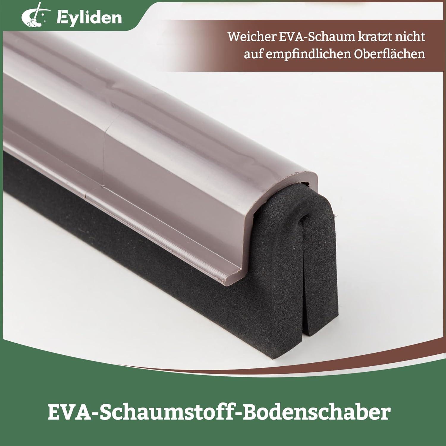 Wasserschieber Bodenabzieher 45cm Teleskopstiel für Boden Fliese Glas