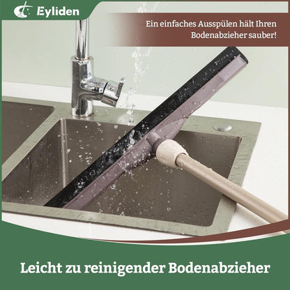 Hochwertiger Wasserschieber Bodenabzieher 45cm Teleskopstiel für Bad Fenster