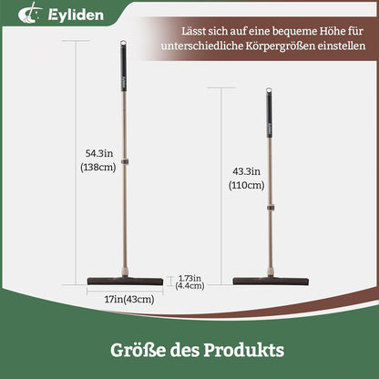 Wasserschieber Bodenabzieher 45cm Teleskopstiel Bad Fliese Glas Dusche