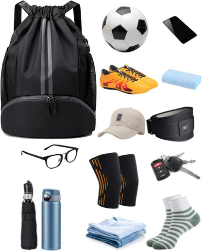 Turnbeutel Fußball Rucksack Kordelzug Gymsack wasserfest Sporttasche Kinder