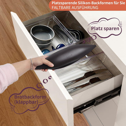 Silikon Brotbackform 3-in-1 für Brot Backen Kuchen Dampfgar Gemüse 30cm