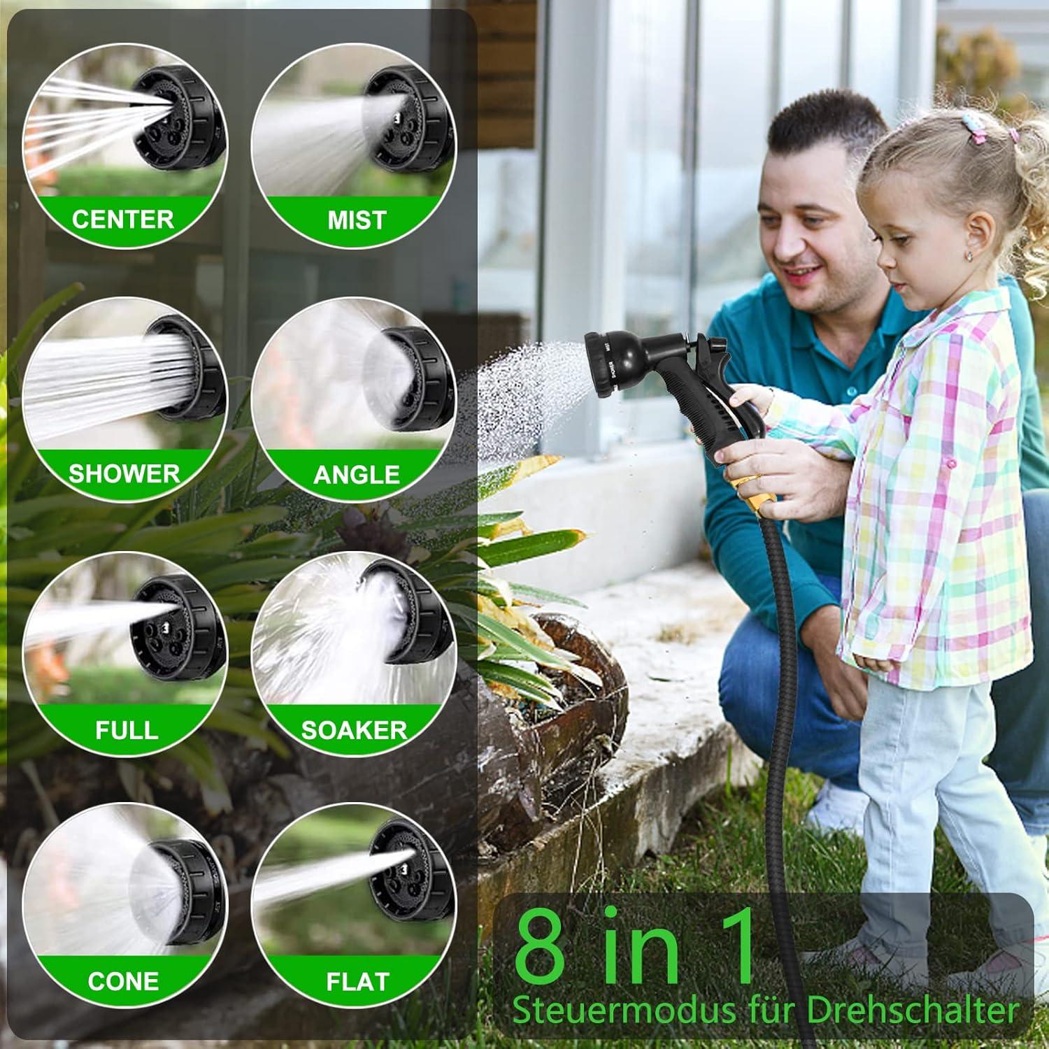 Flexibler Gartenschlauch 15M 8 Funktionen