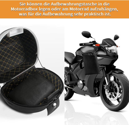 Motorrad Abdeckplane 420D Oxford Wasserdicht Winterfest 245x105x125cm