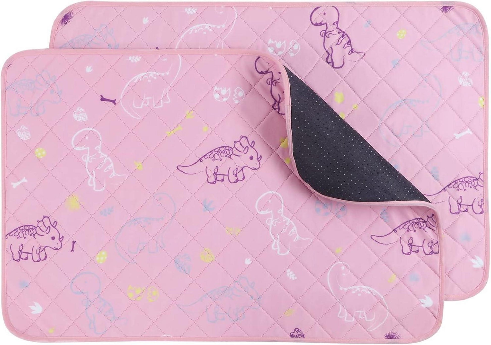 IEUUMLER 2 Stück Waschbare Welpenunterlagen Rosa 91*58CM