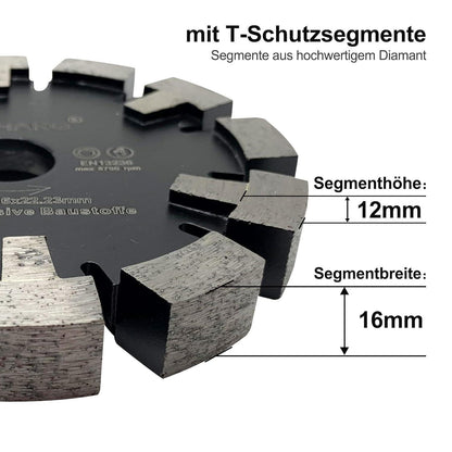 Diamant Frässcheibe 130mm für Fußbodenheizung & Estrich