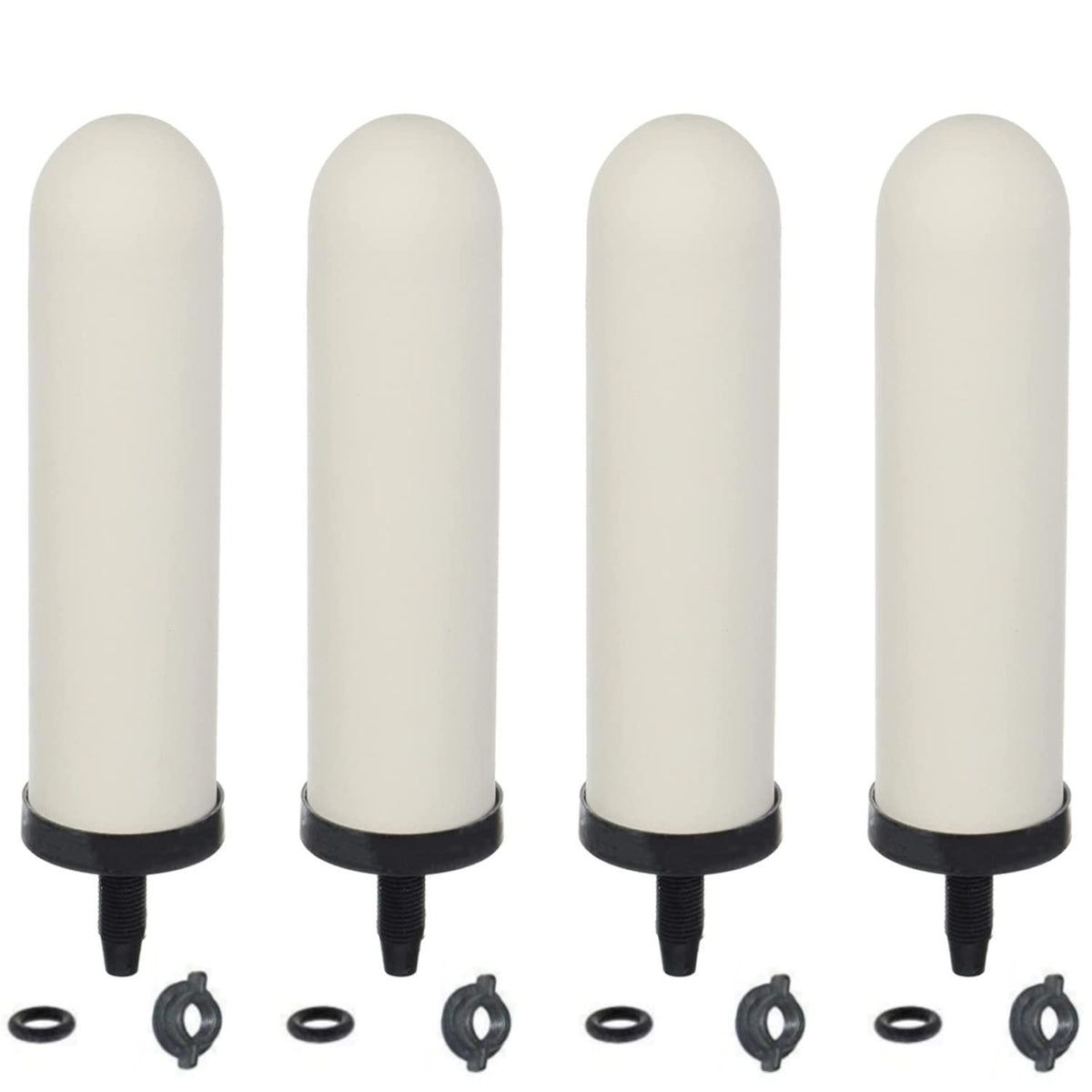 Keramikfilter für Wasserfilter – 4er Set mit Aktivkohle
