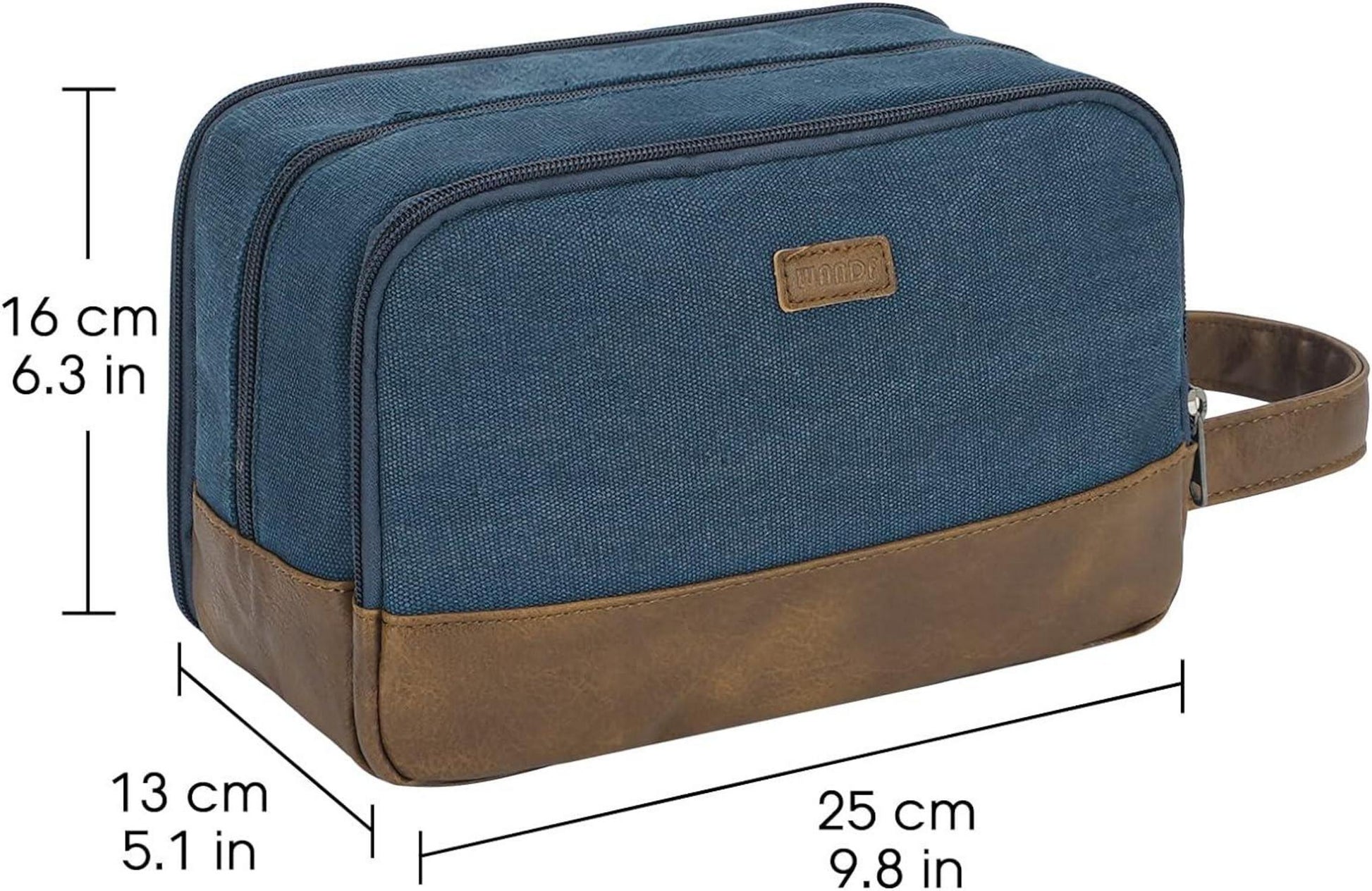 Kulturtasche Herren Reise-Dopp-Kit Canvas Wasserabweisend