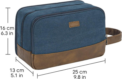 Kulturtasche Herren Reise-Dopp-Kit Canvas Wasserabweisend