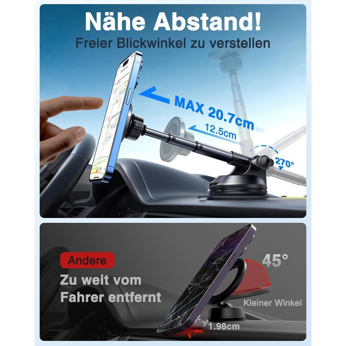 MagSafe Handyhalterung Auto 4-in-1 für iPhone 15/14