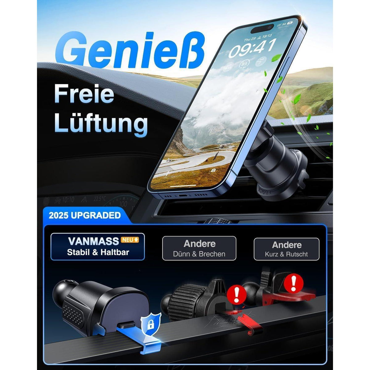 MagSafe Handyhalterung Auto 4-in-1 für iPhone 15/14
