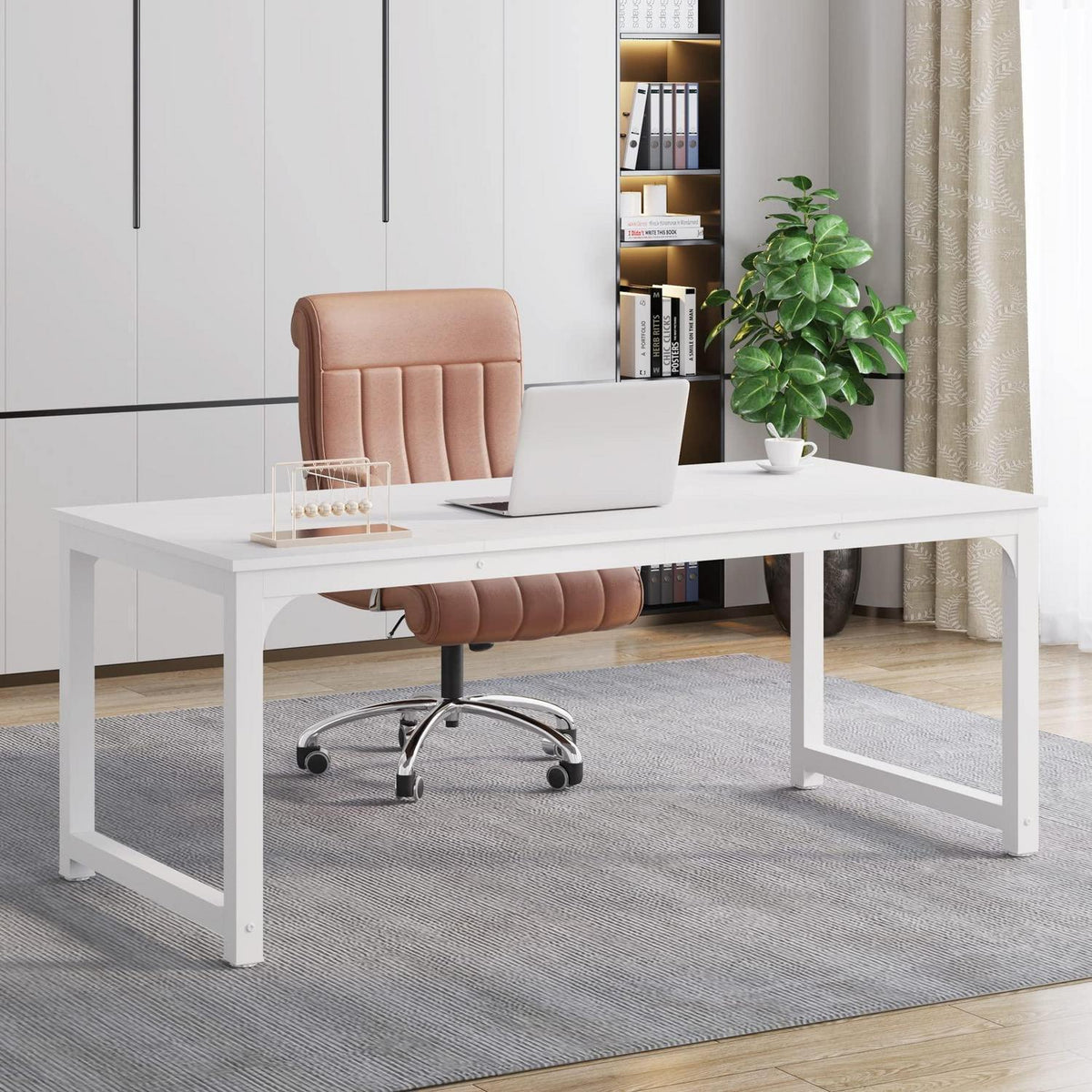 Weißer Schreibtisch 160x80cm – Modernes Home Office & Bürotisch
