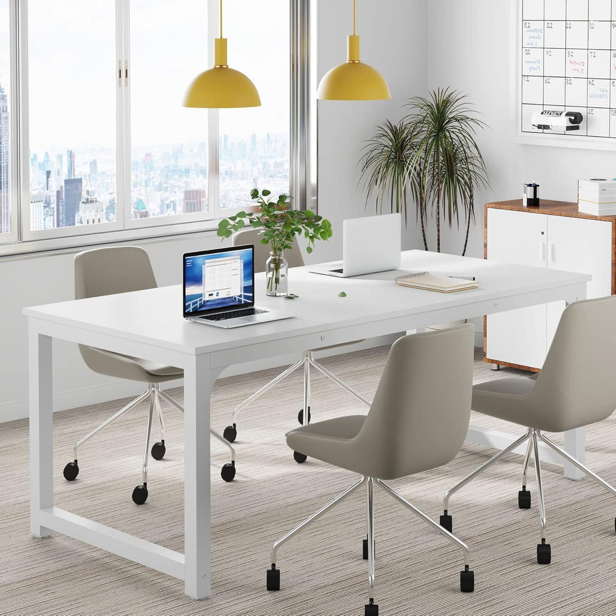 Weißer Schreibtisch 160x80cm – Modernes Home Office & Bürotisch