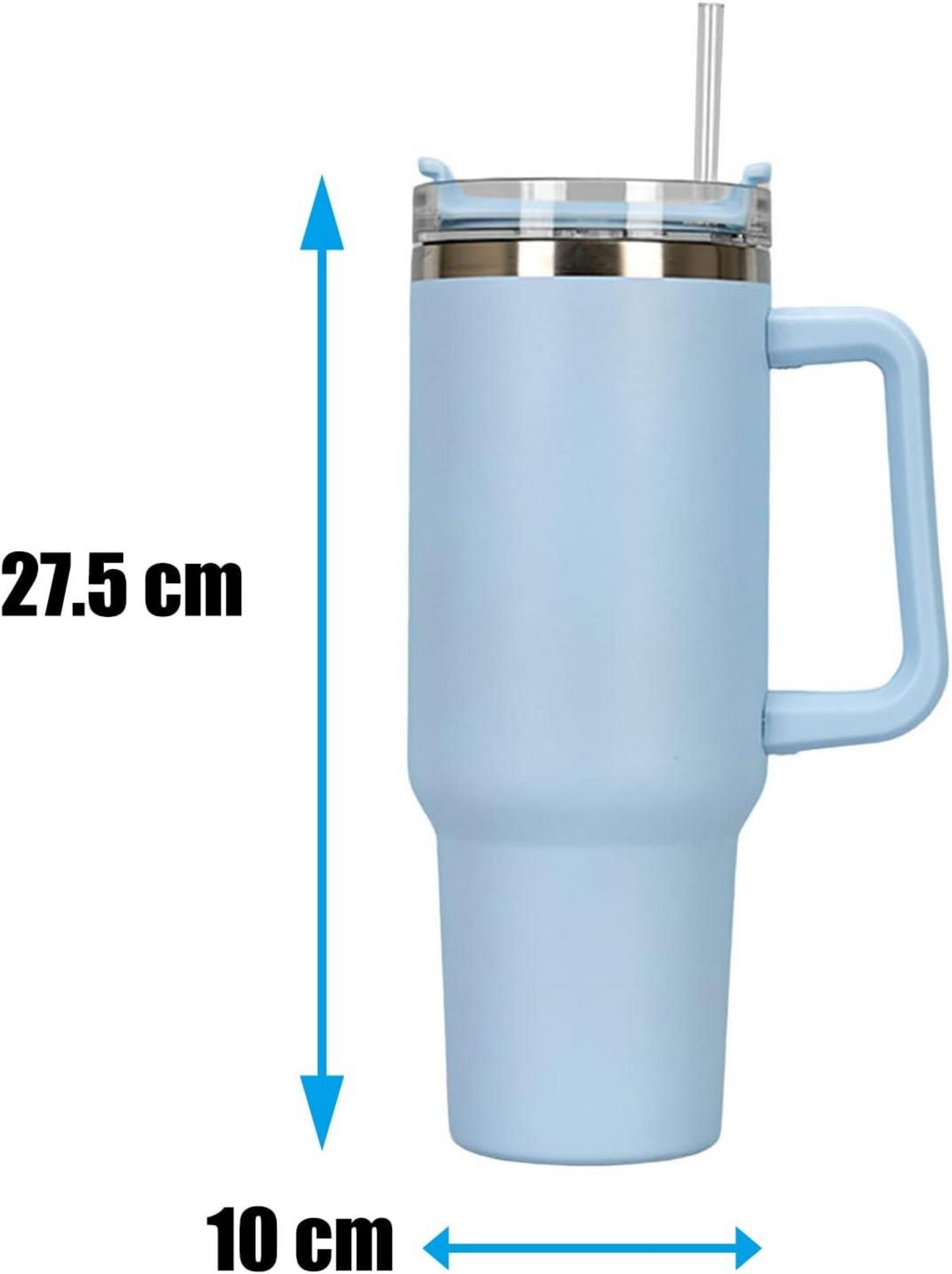 Isolierbecher 1182ml 40oz Kaffeebecher to Go Edelstahl mit Griff und