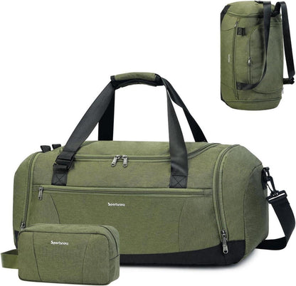 Sporttasche mit Schuh- und Nassfach, Weekender Damen&Rucksack Herren