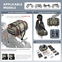 Motorrad Hecktasche 19-26L Wasserdicht Satteltasche Grün