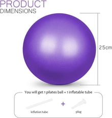 25cm Gymnastikball Anti-Burst für Yoga Pilates Fitness