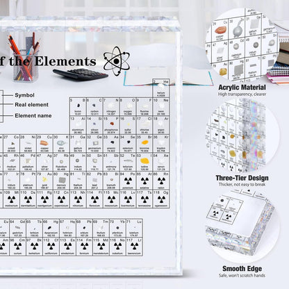 Periodensystem Mit Echten Elementen - Acryl Table Of 83