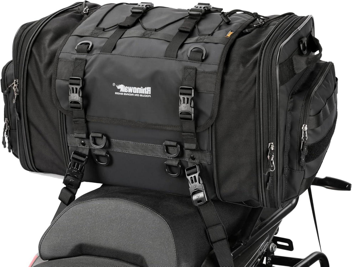 Motorrad Gepäckrolle 40-60L Erweiterbar Wasserdicht Multifunktional