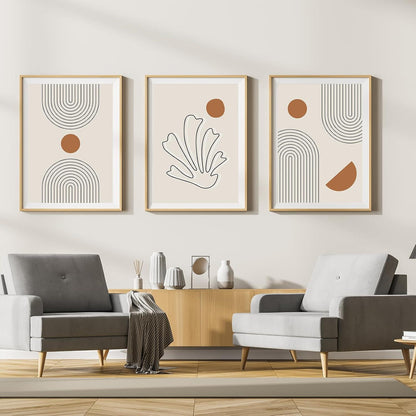 Moderne Abstrakte Leinwand Bilder Wohnzimmer Poster Set 3PCS 50x70cm