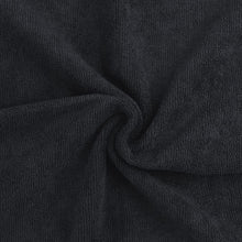 Schwarze Salon-Handtücher, 12 Stück, Mikrofaser, 40,6 x 68,9