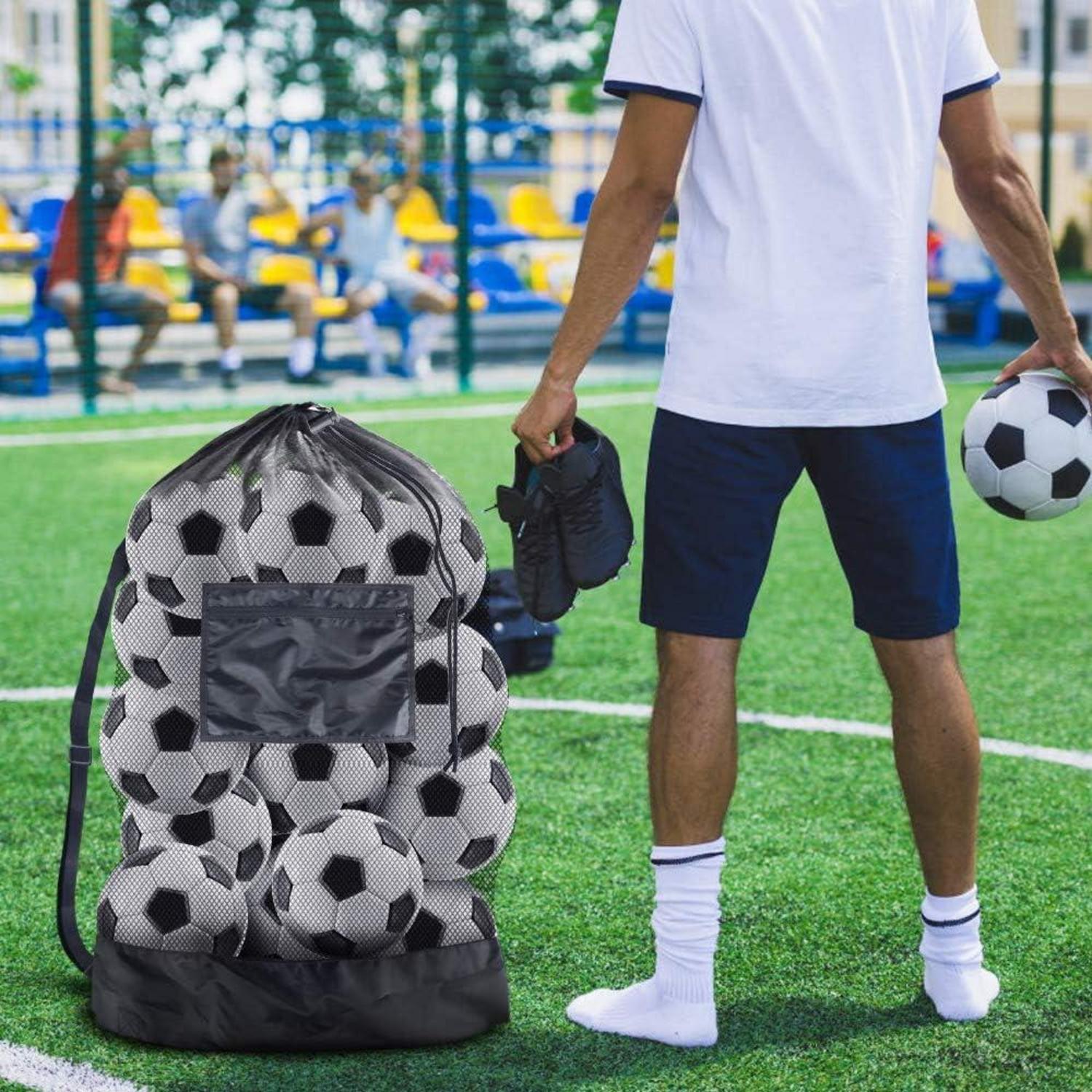 Großes Ballnetz Netz Fußballtasche 8-15 Bälle Meshbag