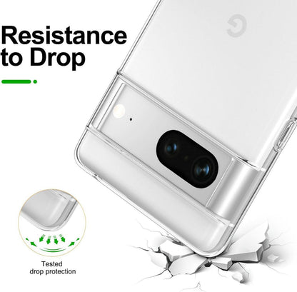 NEW'C Hülle + 2 Panzer Schutz Glas für Google Pixel 7 - Ultra Transparent TPU