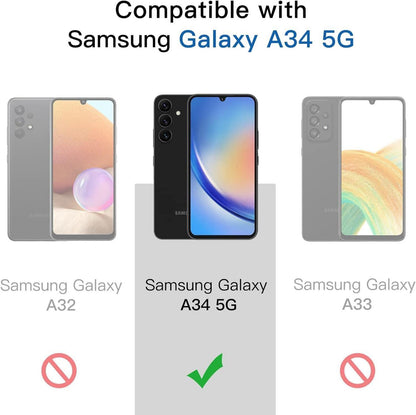 Schutzfolie Samsung Galaxy A34 5G 6,6 Zoll Panzer Glas Folie