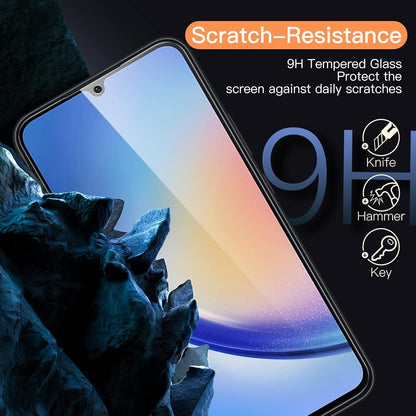 JETech Schutzfolie Samsung Galaxy A34 5G 6,6 Zoll 9H Panzer Schutz Displayschutz 3 Stück