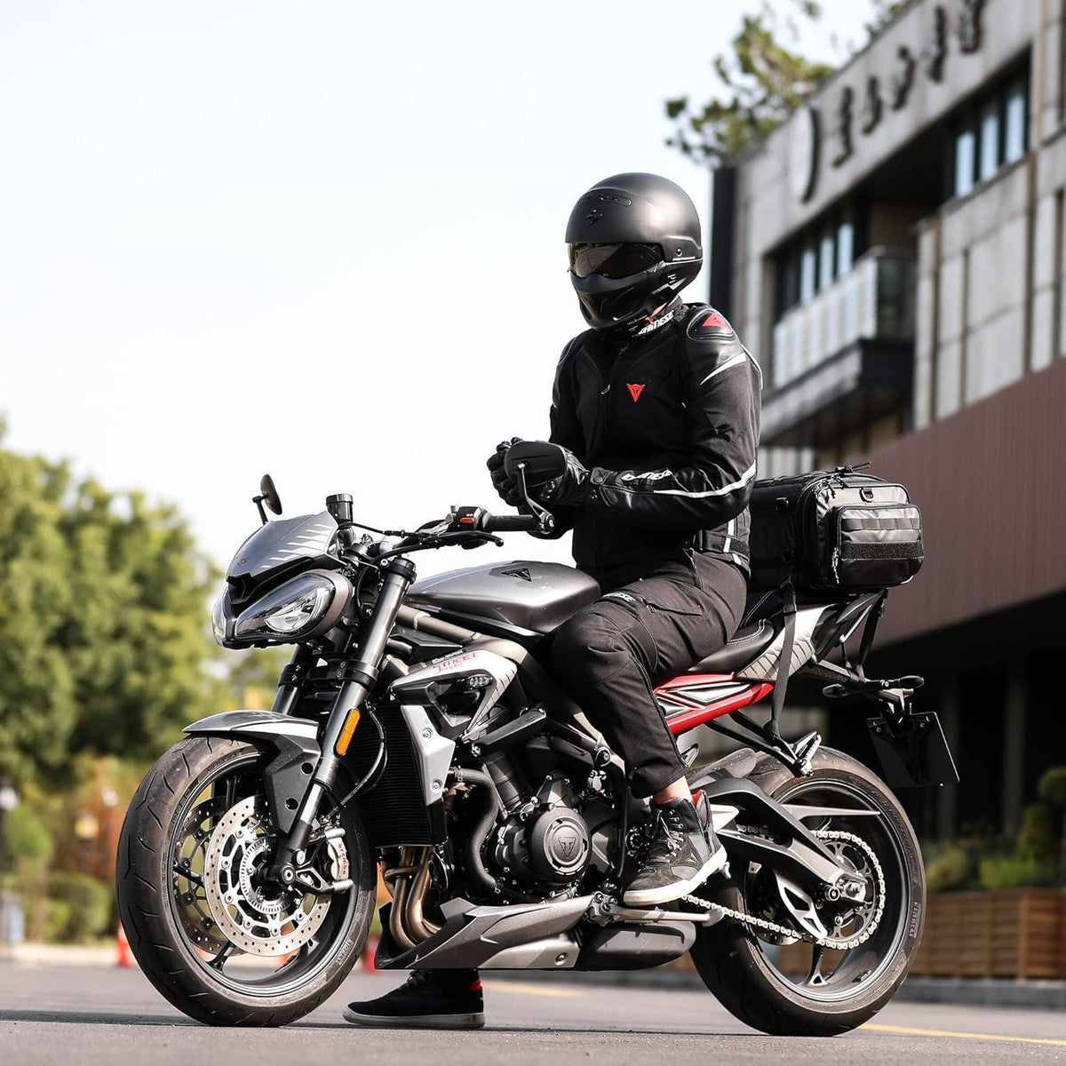 Motorrad Rücksitztasche 19-26L Wasserdicht & Erweiterbar
