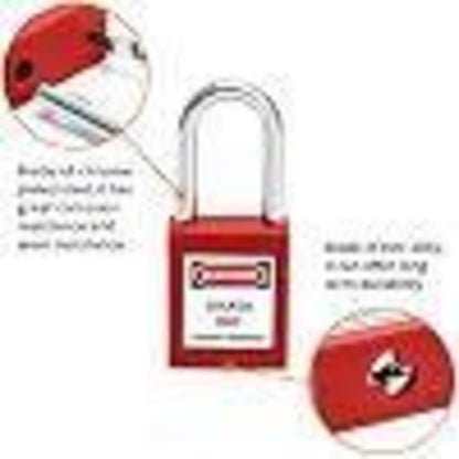 Rotes Lockout-Tagout-Schloss-Set, 20 Stück mit 40 Schlüsseln