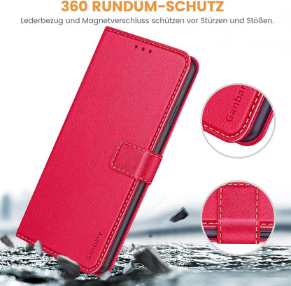 iPhone 11 Premium Leder Klapphülle mit