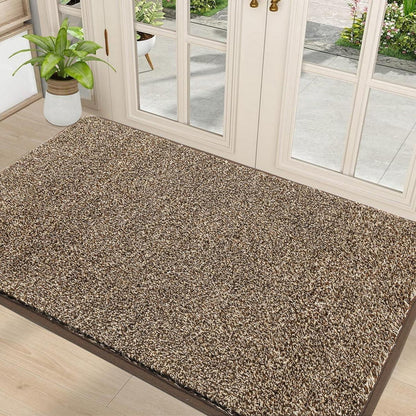 Waschbare Schmutzfänger Fußmatte Khaki 90x150cm