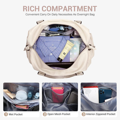 LOVEVOOK Reisetasche Damen Sporttasche Handgepäck