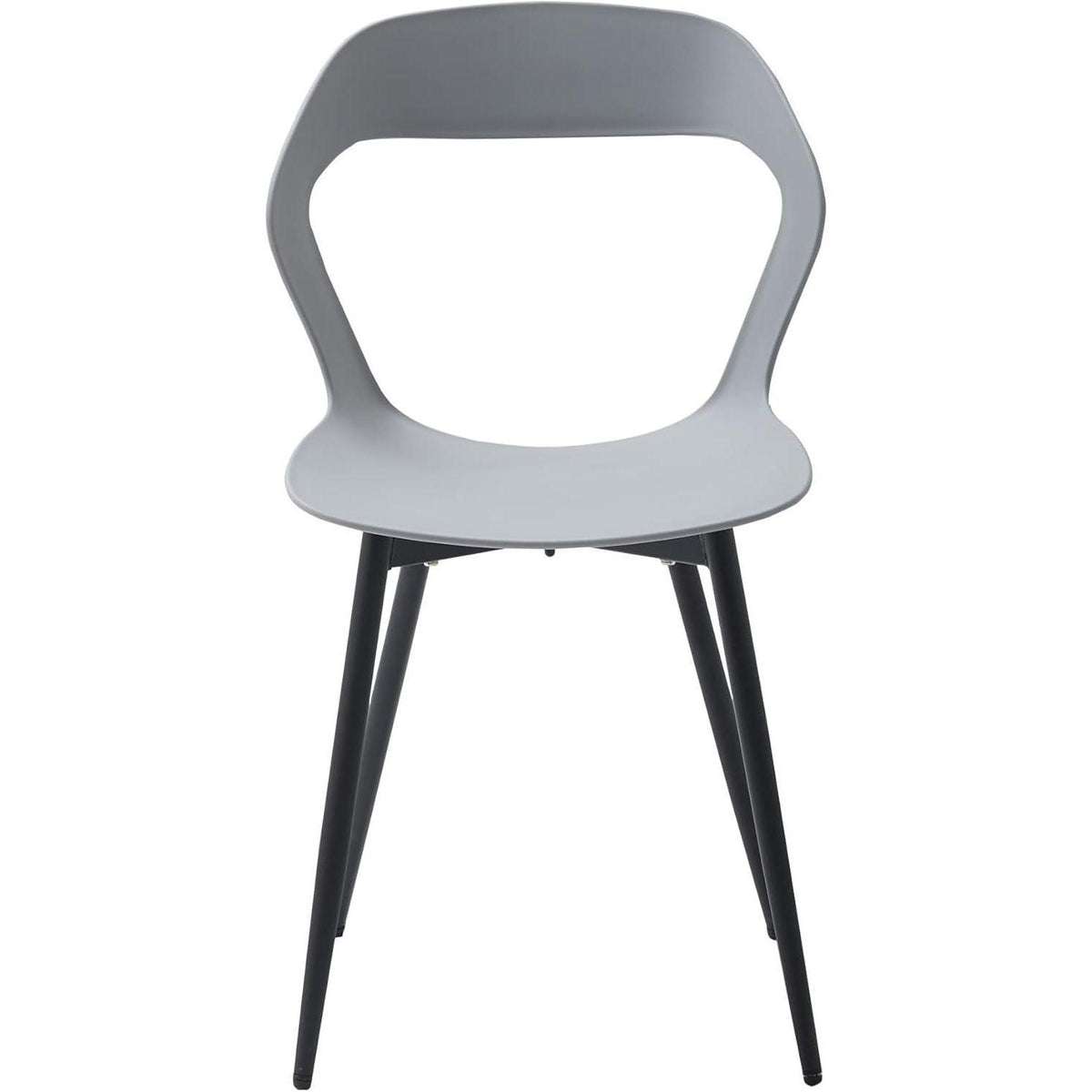 Moderner Esszimmerstuhl 6er Set Grau Schwarz | Skandinavischer Design Stuhl