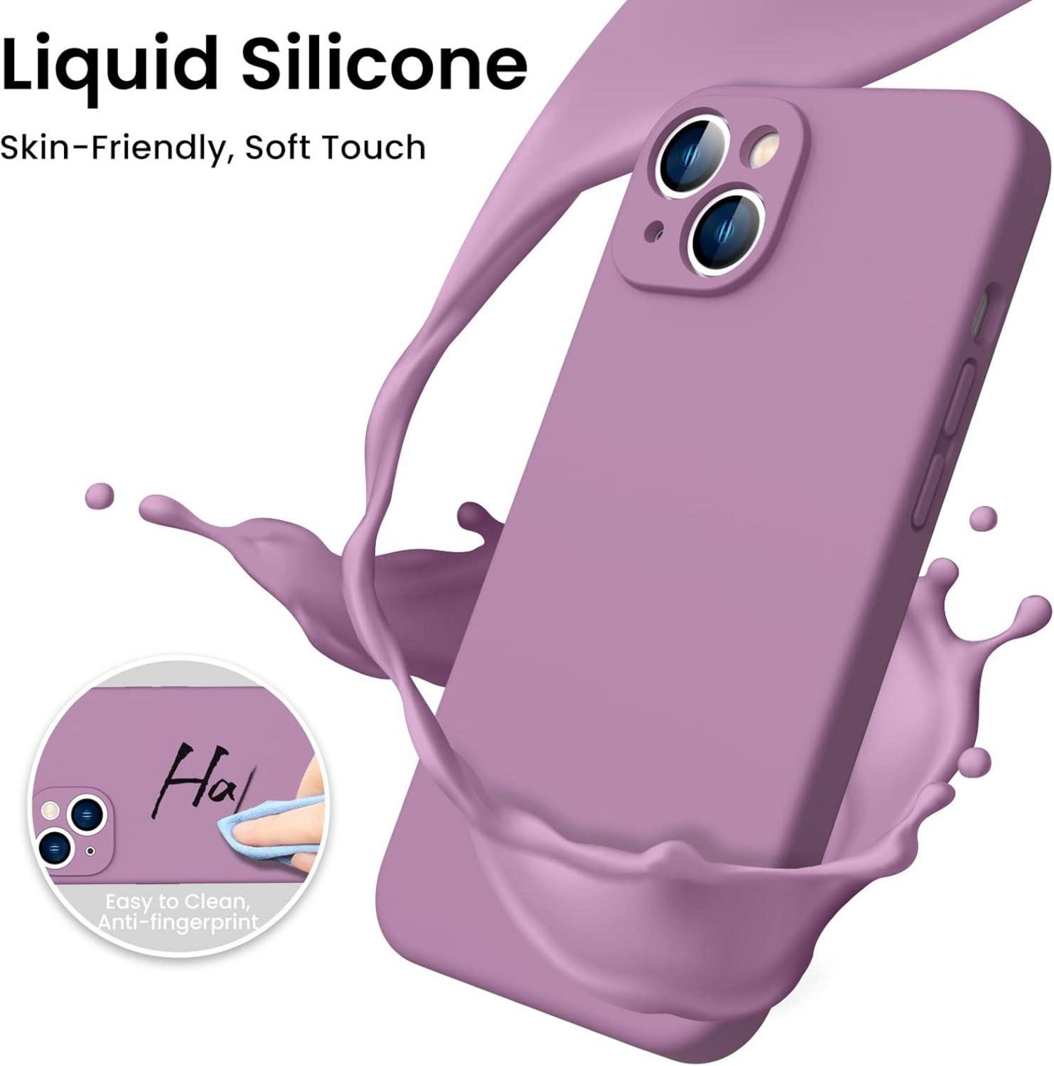 iPhone 14 Hülle Liquid Silicone Case 360° stoßfeste Handyhülle