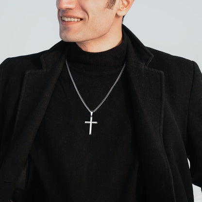 Adramata Kreuz Kette 925 Silber Anhänger Halskette