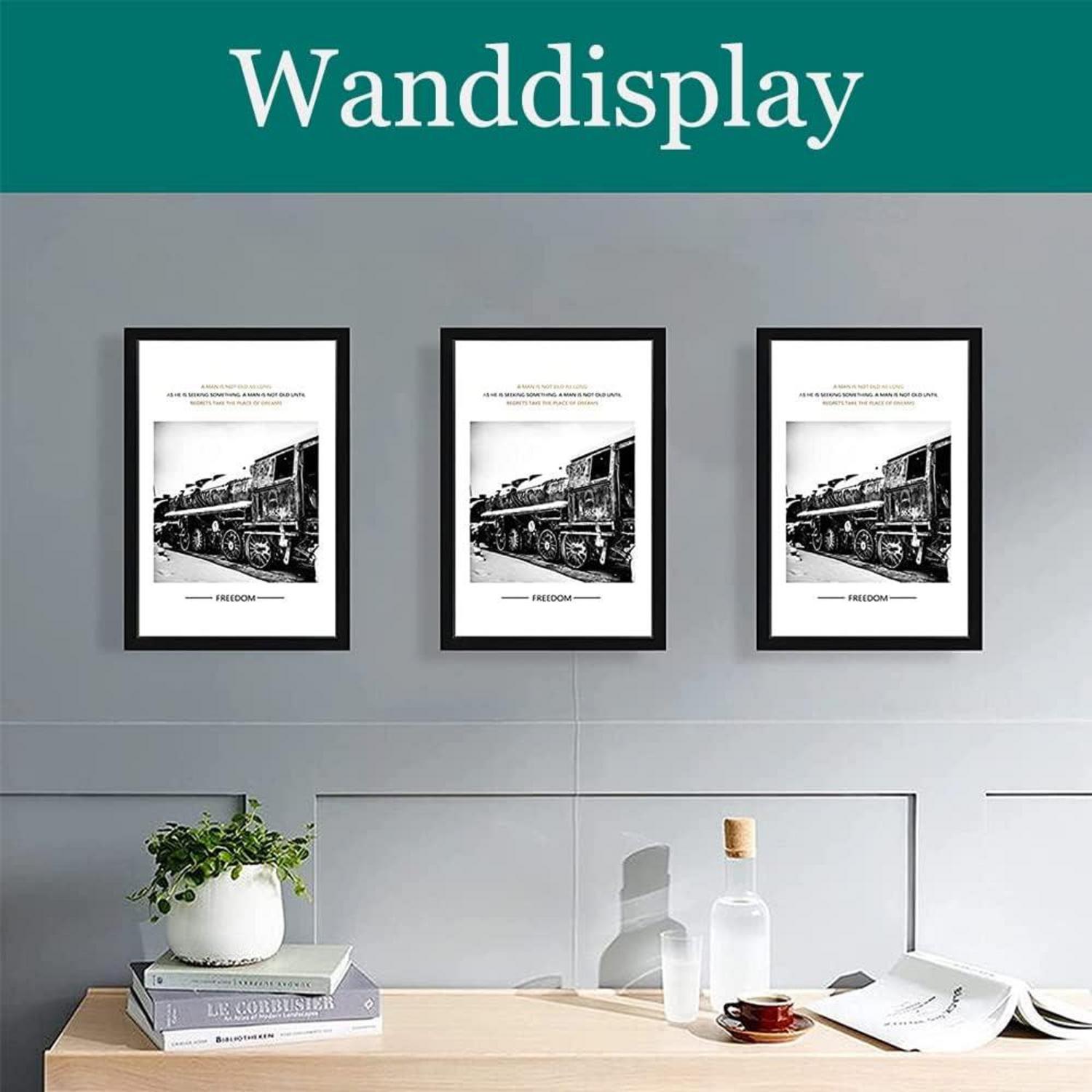 30x40 Bilderrahmen Schwarz Holzplakatrahmen Plexiglasfenster Wanddekoration