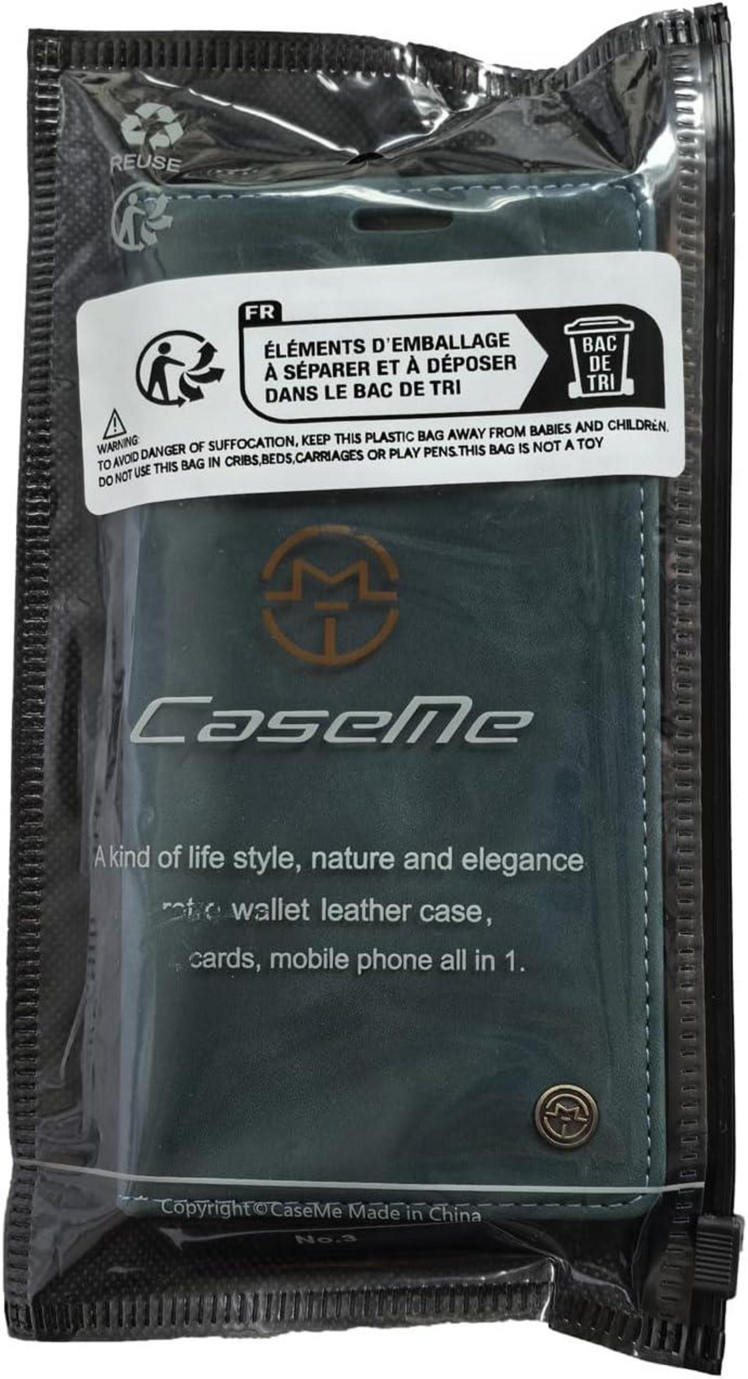 Samsung Galaxy A54 5G Handyhülle Leder Flip Case Kartenfach Blaugrün