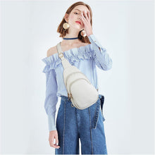 Telena Damen PU Leder Umhängetasche Crossbody Brusttasche