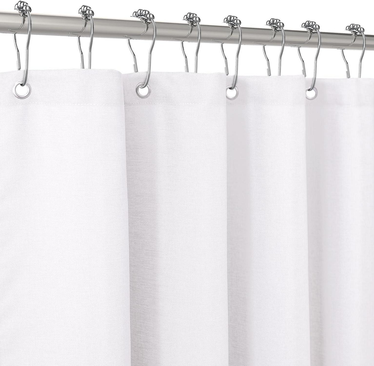 Duschvorhang Leinen Wasserdicht Anti Schimmel 92x182cm
