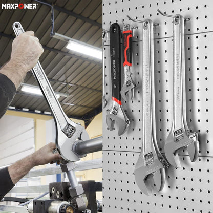 Verstellbarer Schraubenschlüssel 450mm Cr-V Stahl mit Skala